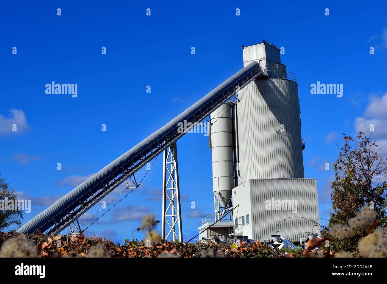 Austria, ready-mix concrete company with conveyor belt in Lower Austria  Stock Photo - Alamy
