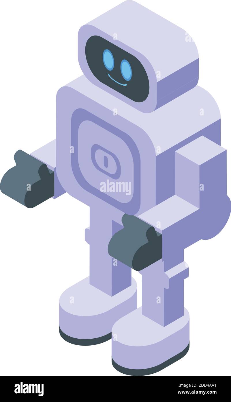 Online marketing robot icon. Isometric of online marketing robot vector  icon for web design isolated on white background Stock Vector Image & Art -  Alamy