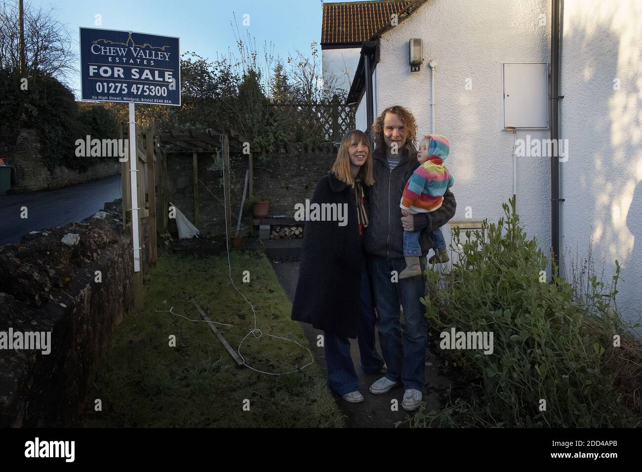 GREAT BRITAIN / Blagdon/A family are being forced to sell their home.they can no longer afford rocketing mortgage repayments and may face repossession. Stock Photo