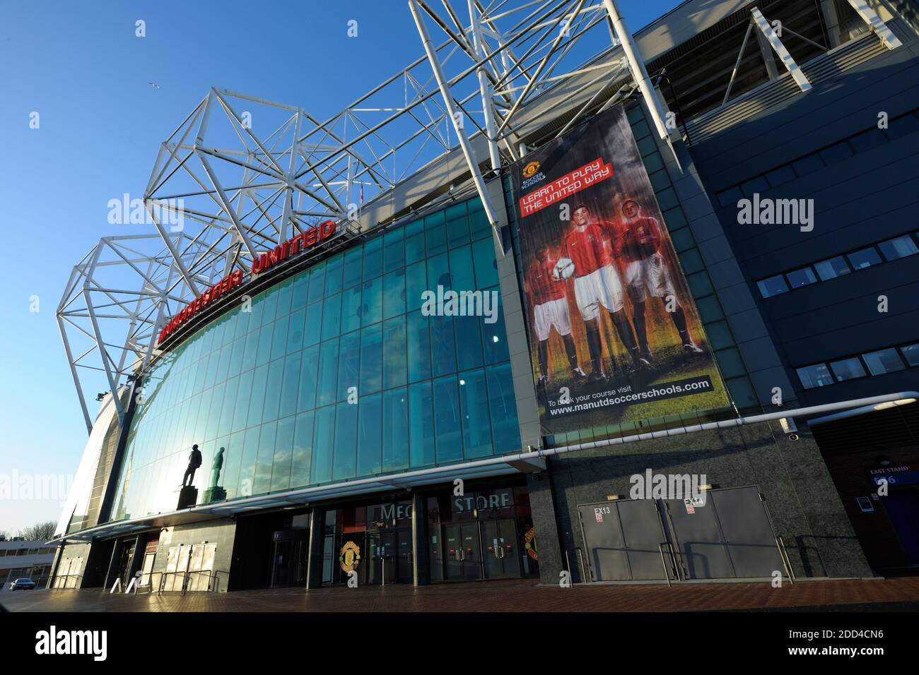 Old Trafford Stadium, Home of Manchester United Football Club Stock ...