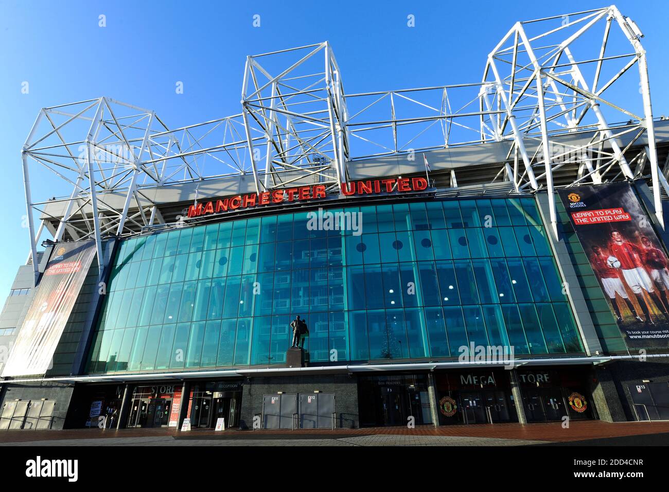 Old Trafford Stadium, Home of Manchester United Football Club Stock ...