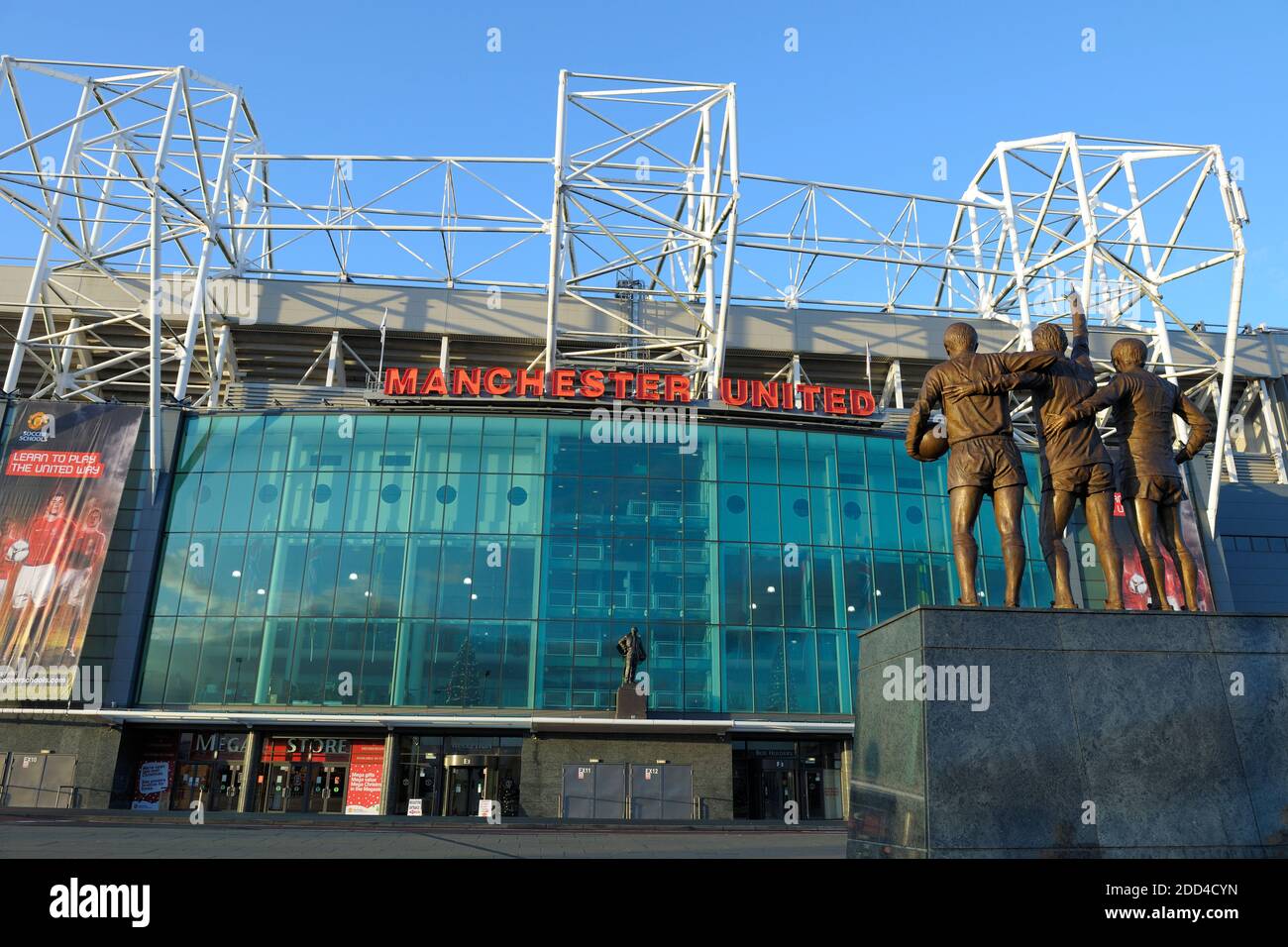 Old Trafford Stadium, Home of Manchester United Football Club Stock Photo