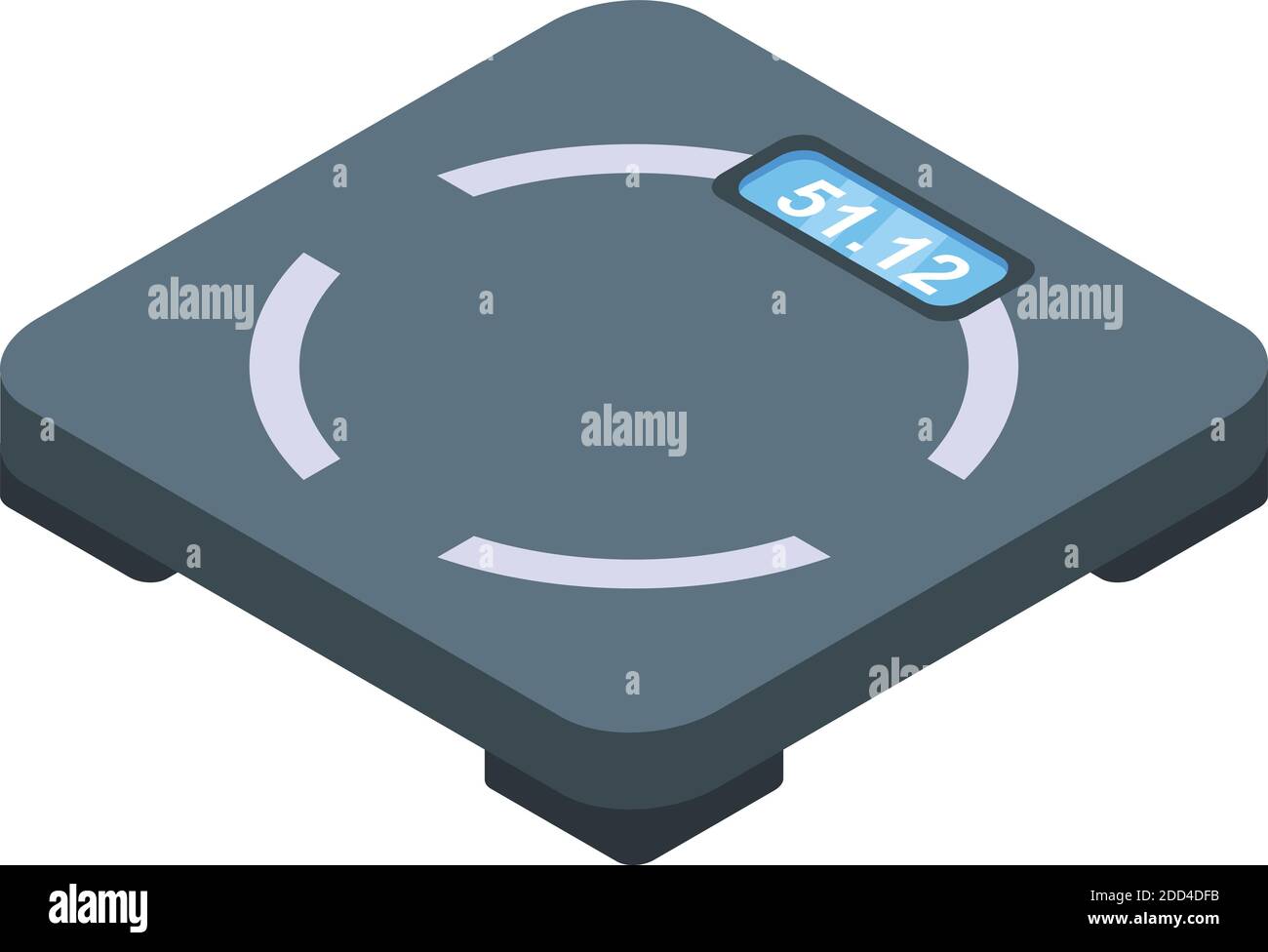 Healthy lifestyle scales icon. Isometric of healthy lifestyle scales ...