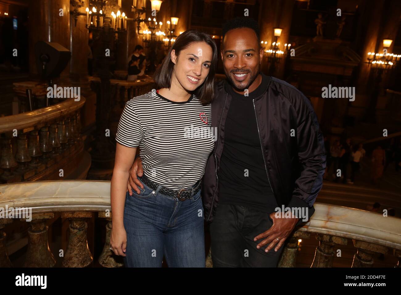 Charlotte Namura et son mari Jean-Luc Guizonne lors de la soiree de lancement de 'Inside Opera' à l'Opera Garnier a Paris, France, le 04 Juin 2018. Photo by Jerome Domine/ABACAPRESS.COM Stock Photo