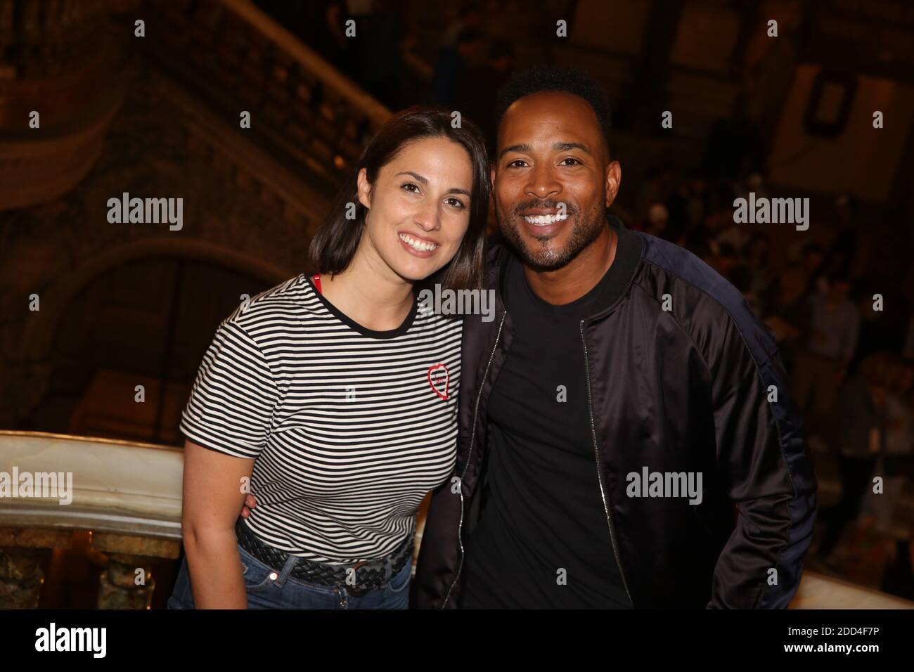 Charlotte Namura et son mari Jean-Luc Guizonne lors de la soiree de lancement de 'Inside Opera' à l'Opera Garnier a Paris, France, le 04 Juin 2018. Photo by Jerome Domine/ABACAPRESS.COM Stock Photo