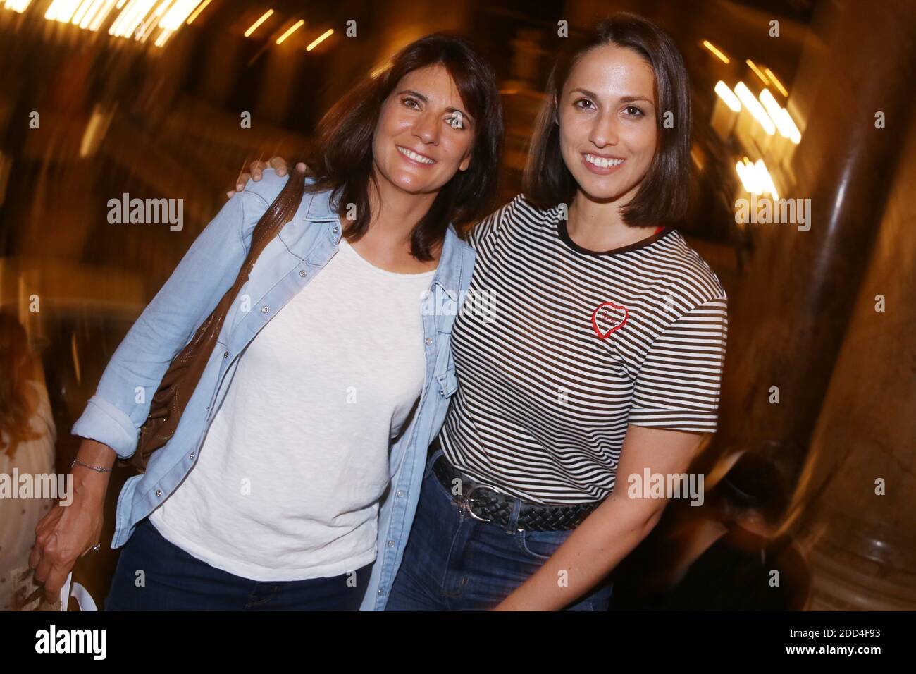 Estelle Denis et Charlotte Namura lors de la soiree de lancement de 'Inside Opera' à l'Opera Garnier a Paris, France, le 04 Juin 2018. Photo by Jerome Domine/ABACAPRESS.COM Stock Photo