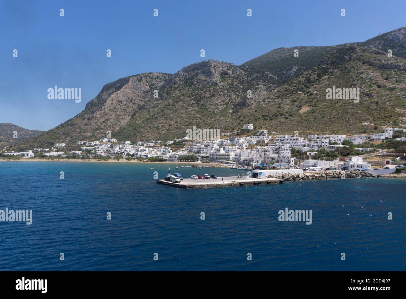 Sifnos belongs to the Cyclades islands group and sits in the heart of the Aegean sea, close to Milos and Serifos islands. Boasting the typical Cycladi Stock Photo