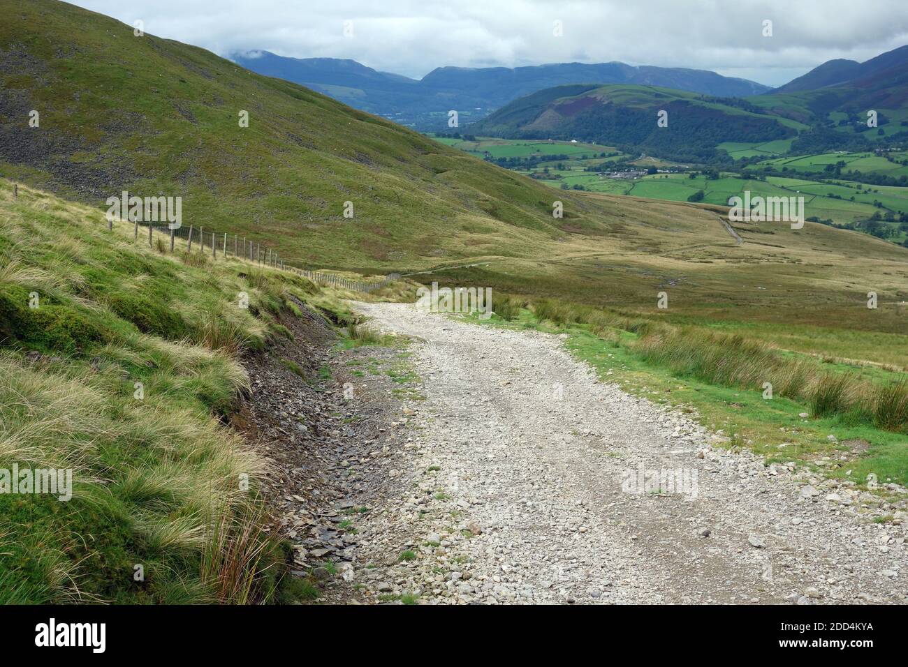 The Old Coach Road to Dockray in Matterdale via Hausewell Brow in the Lake District National Park, Cumbria, England, UK. Stock Photo