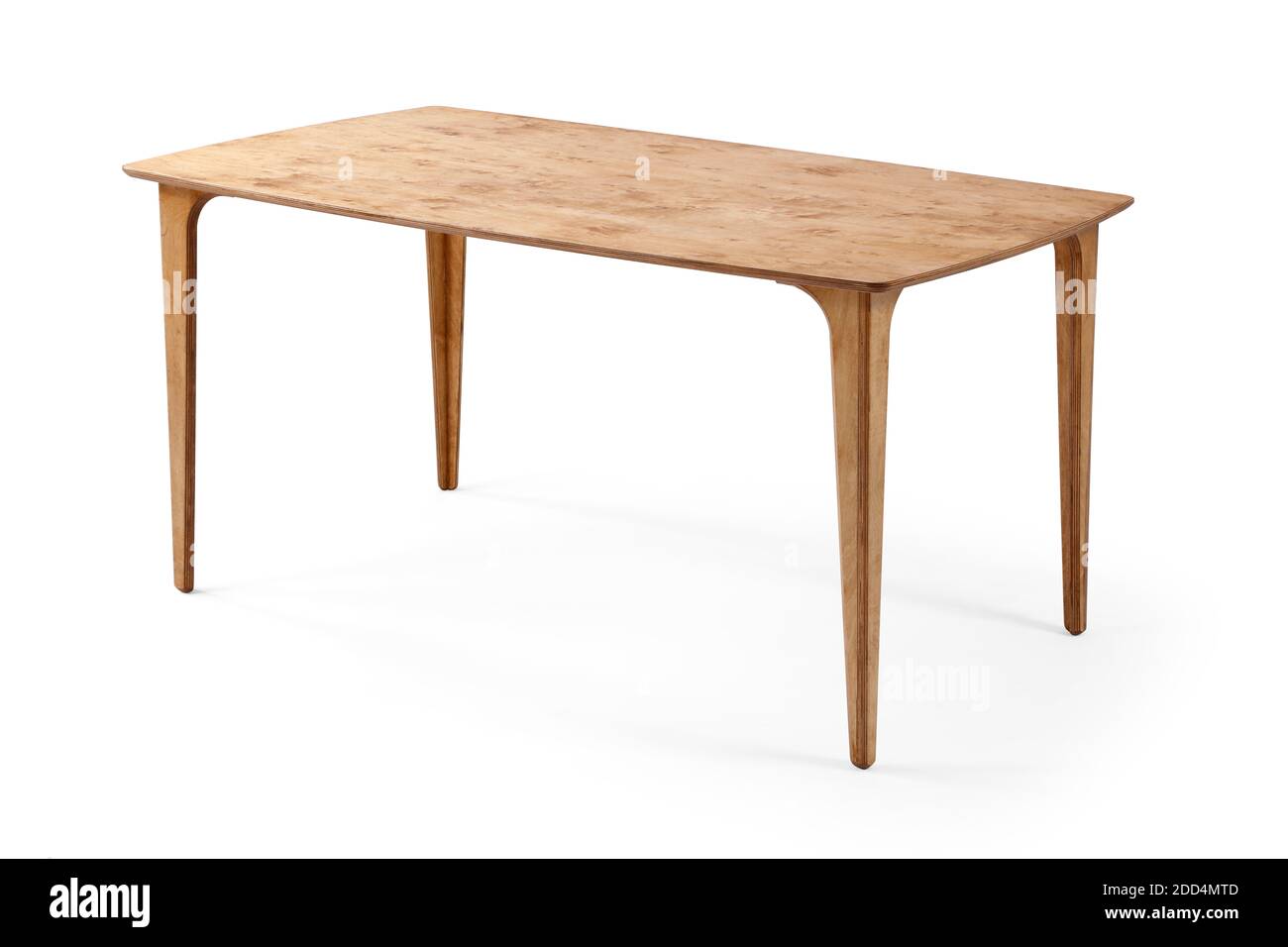 wooden table isolated on white background . dining table Stock Photo ...