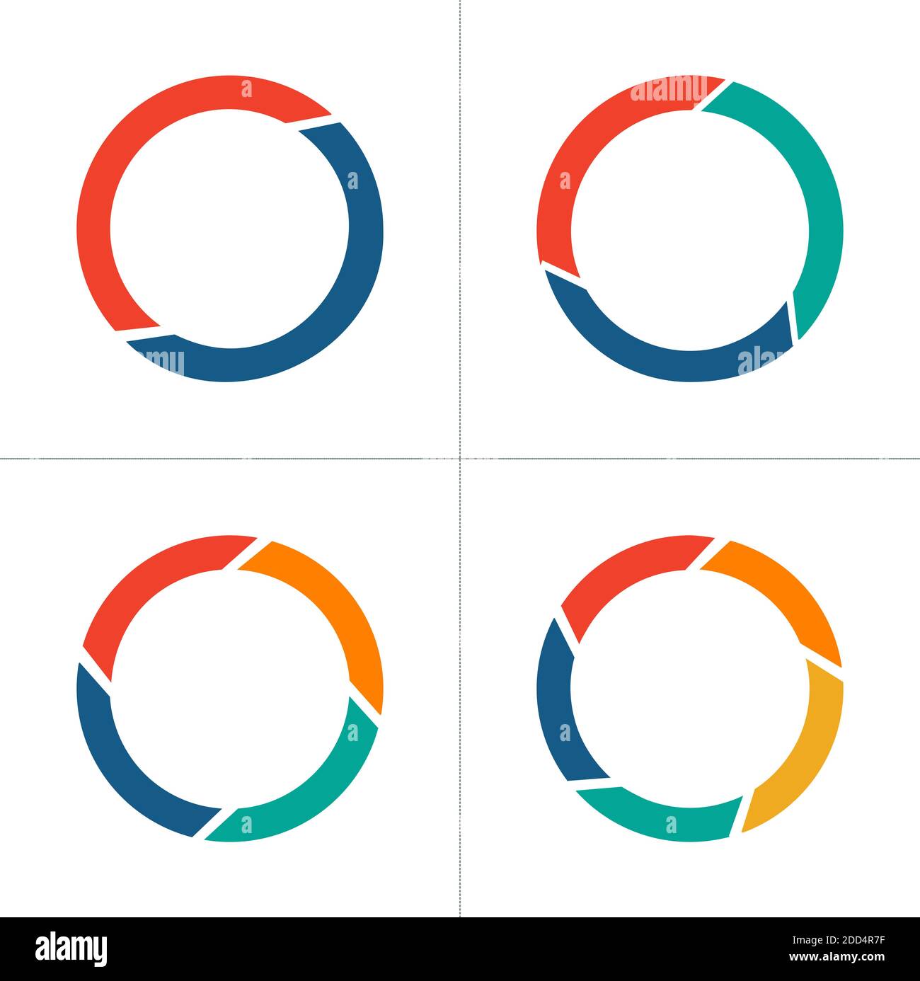 Vector circle arrows for infographic. Template for diagram, graph ...