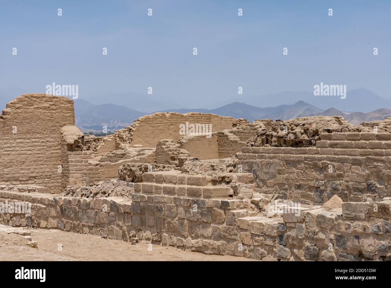 Pachacamac pyramids in Lurin, Peru Stock Photo - Alamy