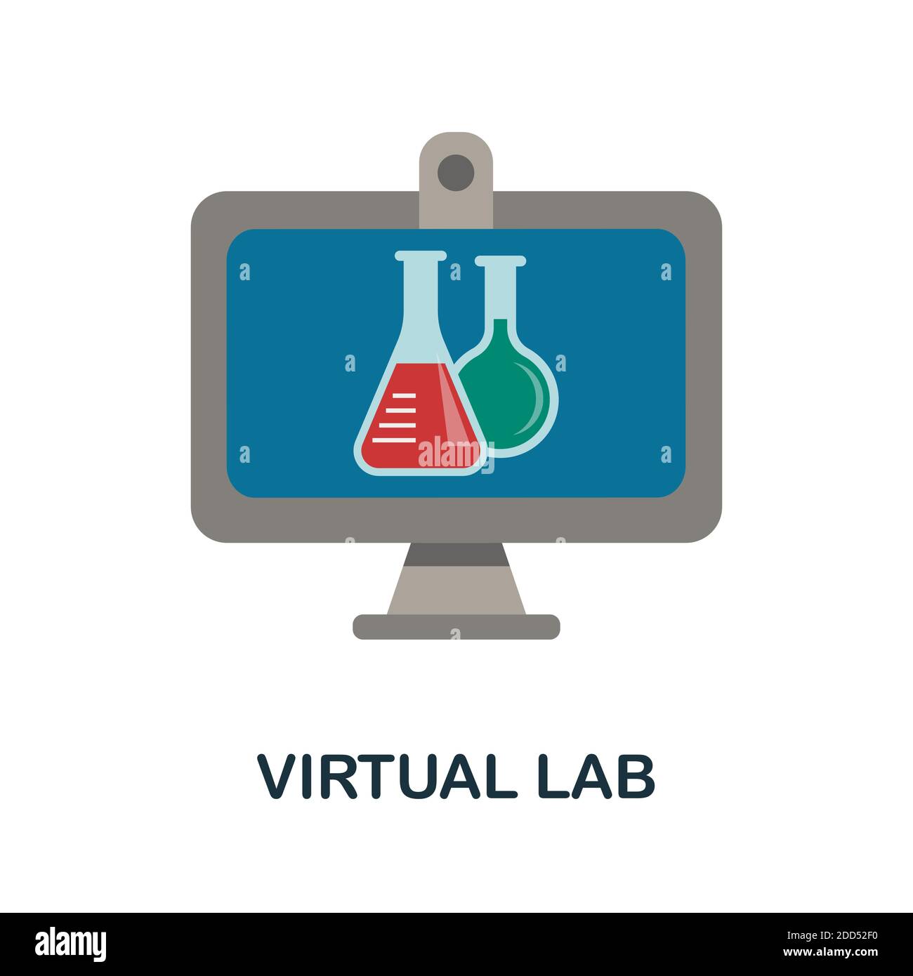 Virtual Lab icon. Simple element from online education collection ...
