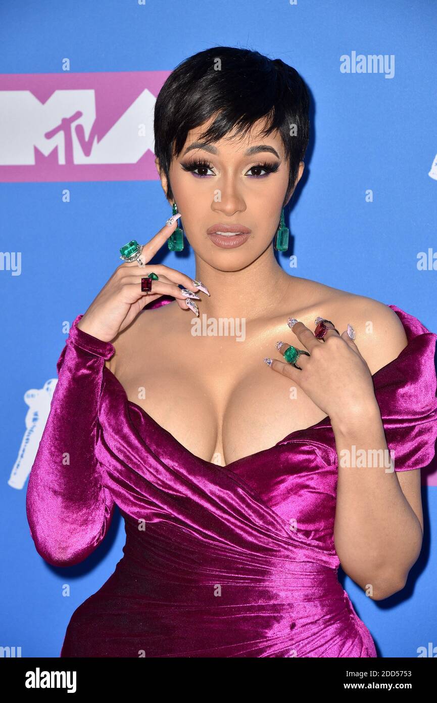 Cardi B attends the 2018 MTV Video Music Awards at Radio City Music Hall on  August 20, 2018 in New York City Stock Photo - Alamy