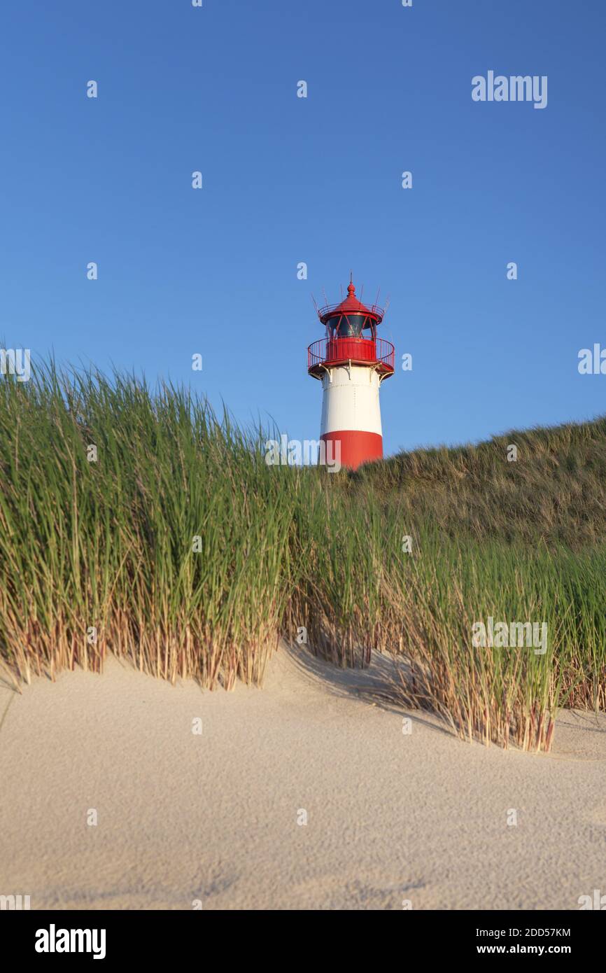 geography / travel, Germany, Schleswig-Holstein, Sylt, lighthouse List East at elbow, Freedom-Of-Panorama Stock Photo