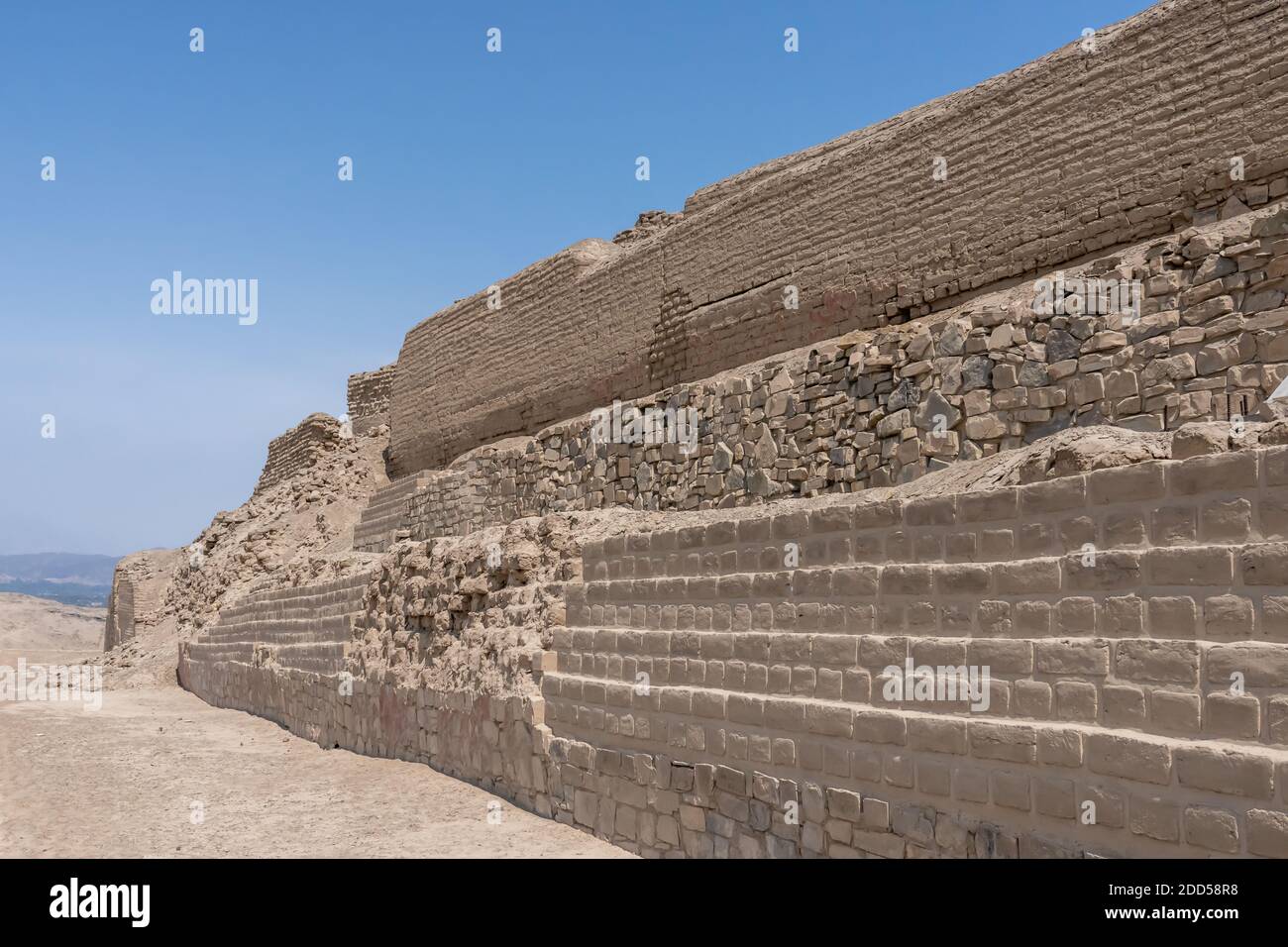 Pachacamac pyramids in Lurin, Peru Stock Photo - Alamy