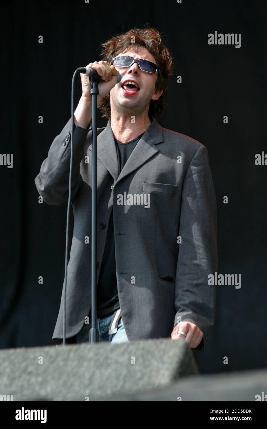 Echo & The Bunnymen at the Virgin V Festival V2003, Hylands Park, Chelmsford, Essex, United Kingdom. Stock Photo