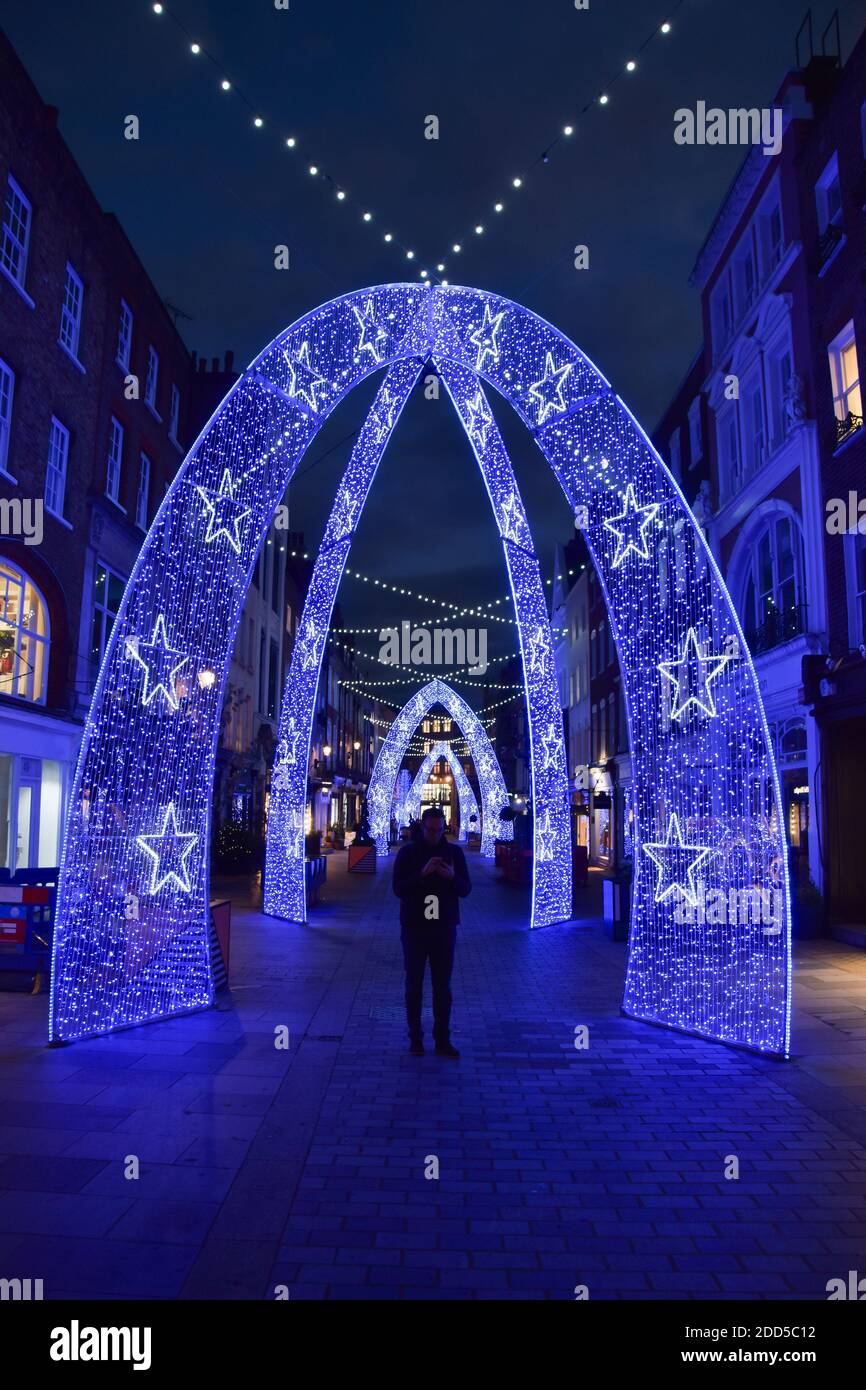 Chanel Christmas decorations, New Bond Street, London, Dec…