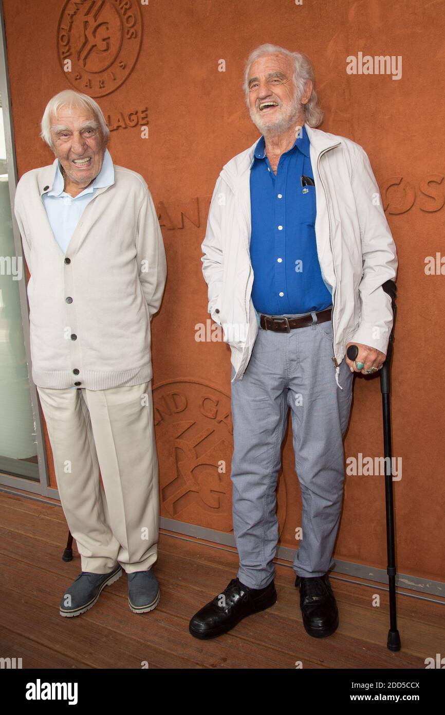 Jean-Paul Belmondo, Charles Gerard in Village during French Tennis Open at  Roland-Garros arena on June 08, 2018 in Paris, France. Photo by Nasser  Berzane/ABACAPRESS.COM Stock Photo - Alamy