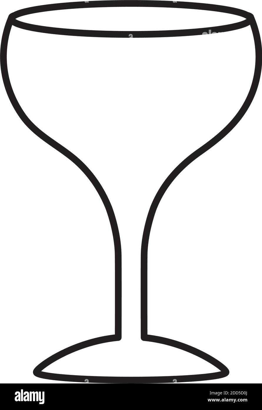 party cup icon over white background, line style, vector illustration Stock Vector Image & Art