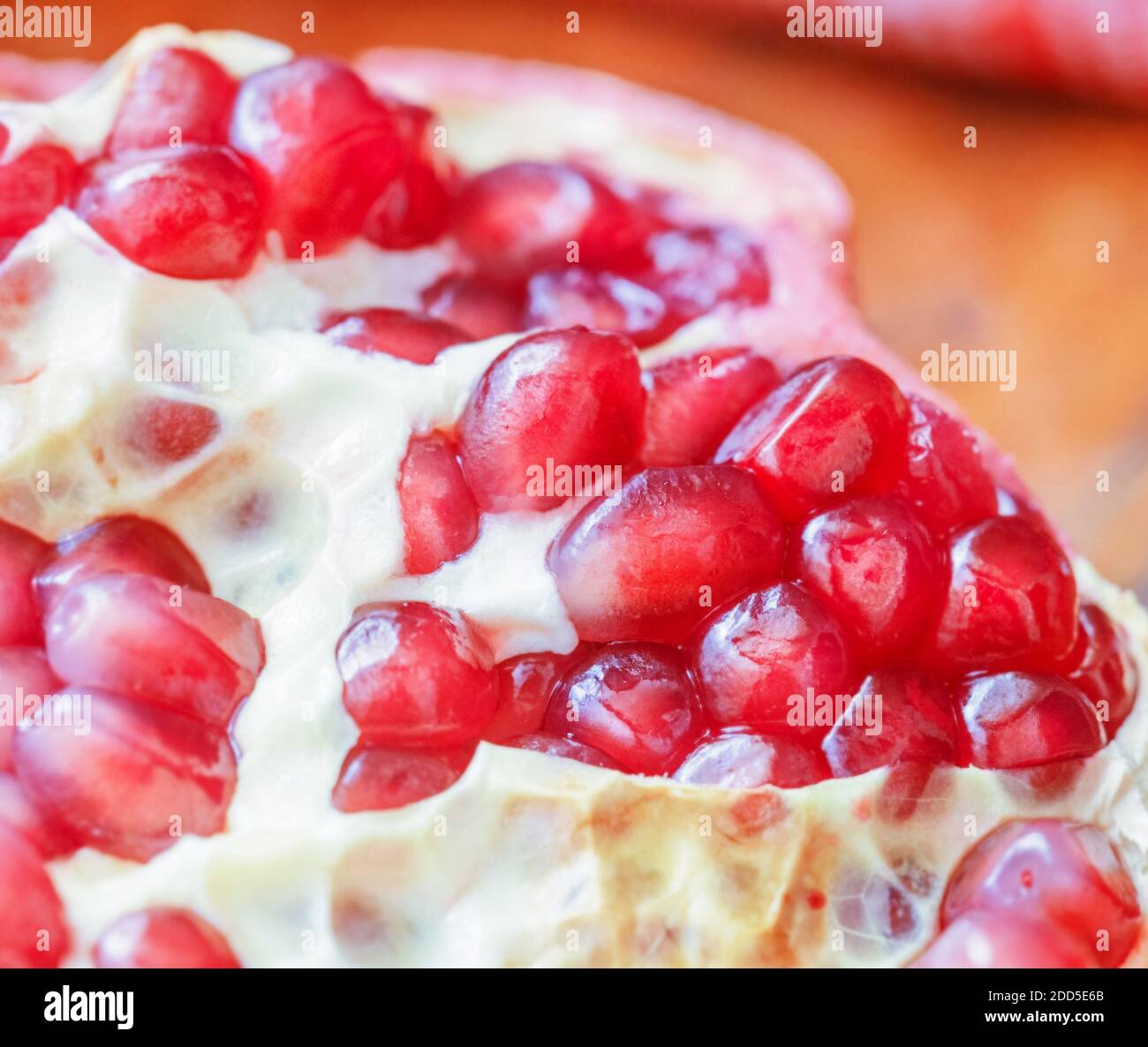 Fresh ripe scarlet pomegranate for tasty appetite eating Stock Photo ...