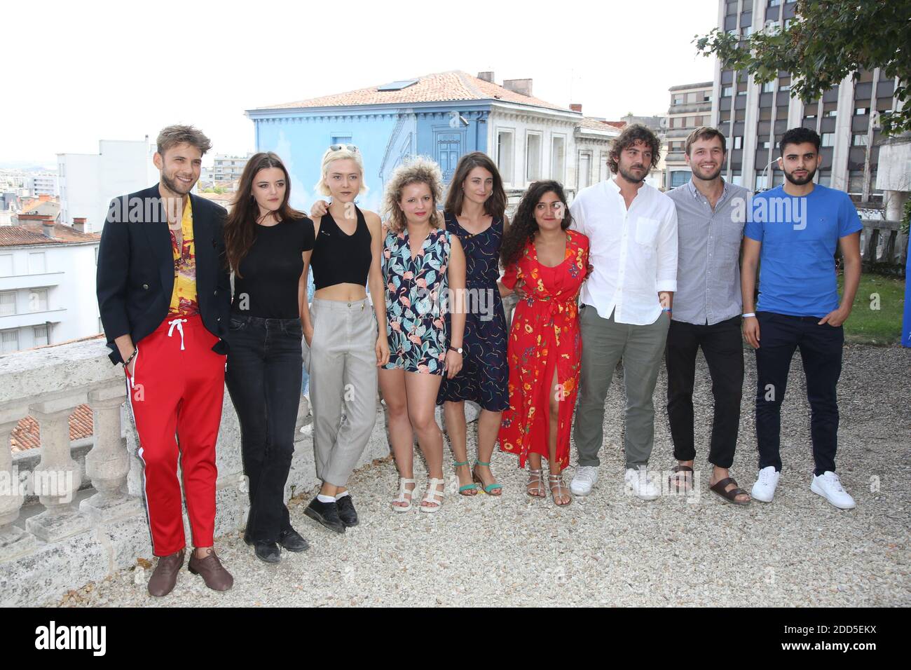 Chloe Astor, Sarah Calcine, Gabrielle Cohen, Guillaume Pottier, Suzanne  Rault-Balet, Soulaymane Rkiba, Jean-Baptiste Sagory, Charles Van De Vyver  et Adele Wismes seen at the Talents ADAMI Photocall as part of the 11th