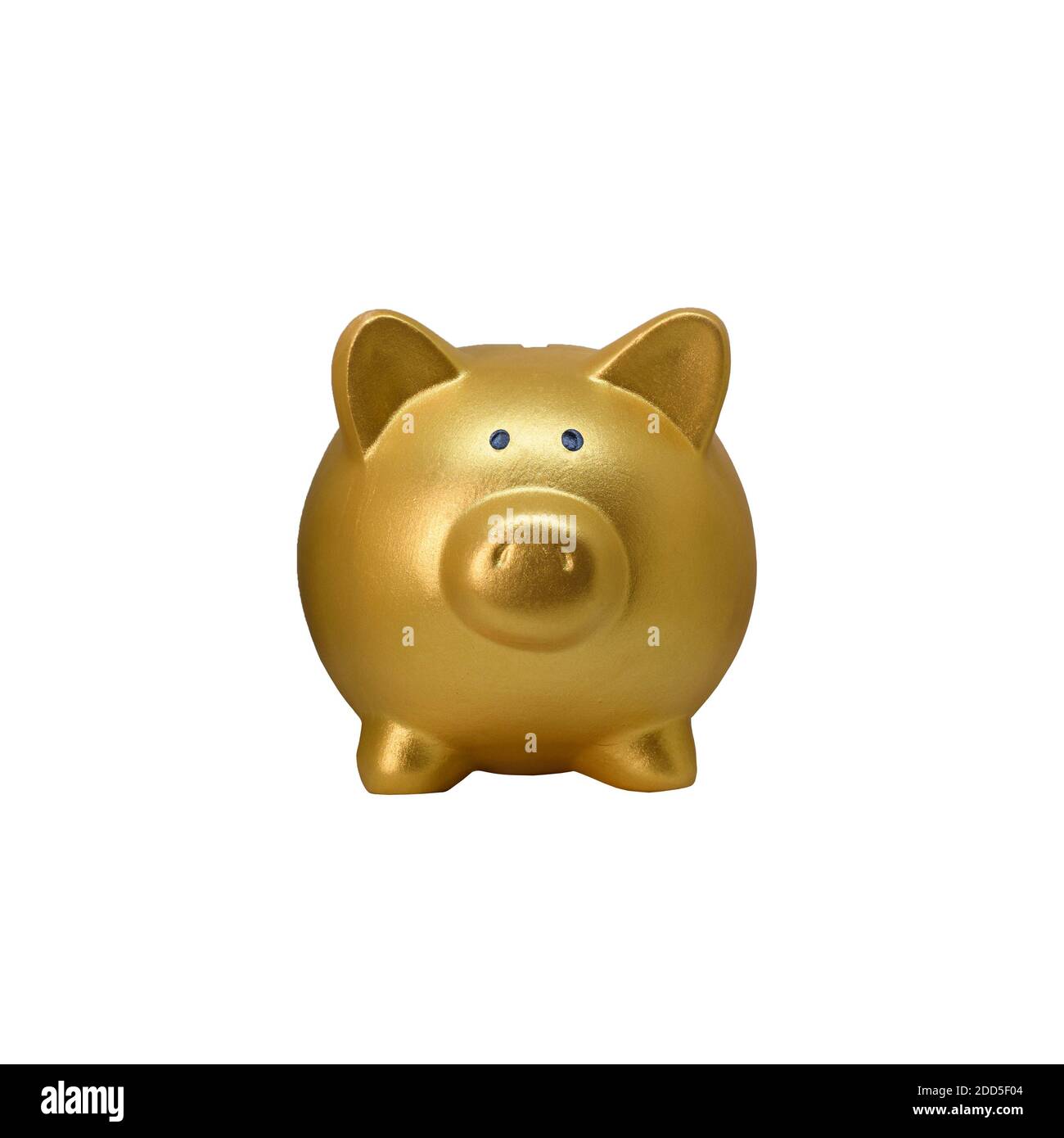 Golden Piggy Bank Isolated Stock Photo - Alamy