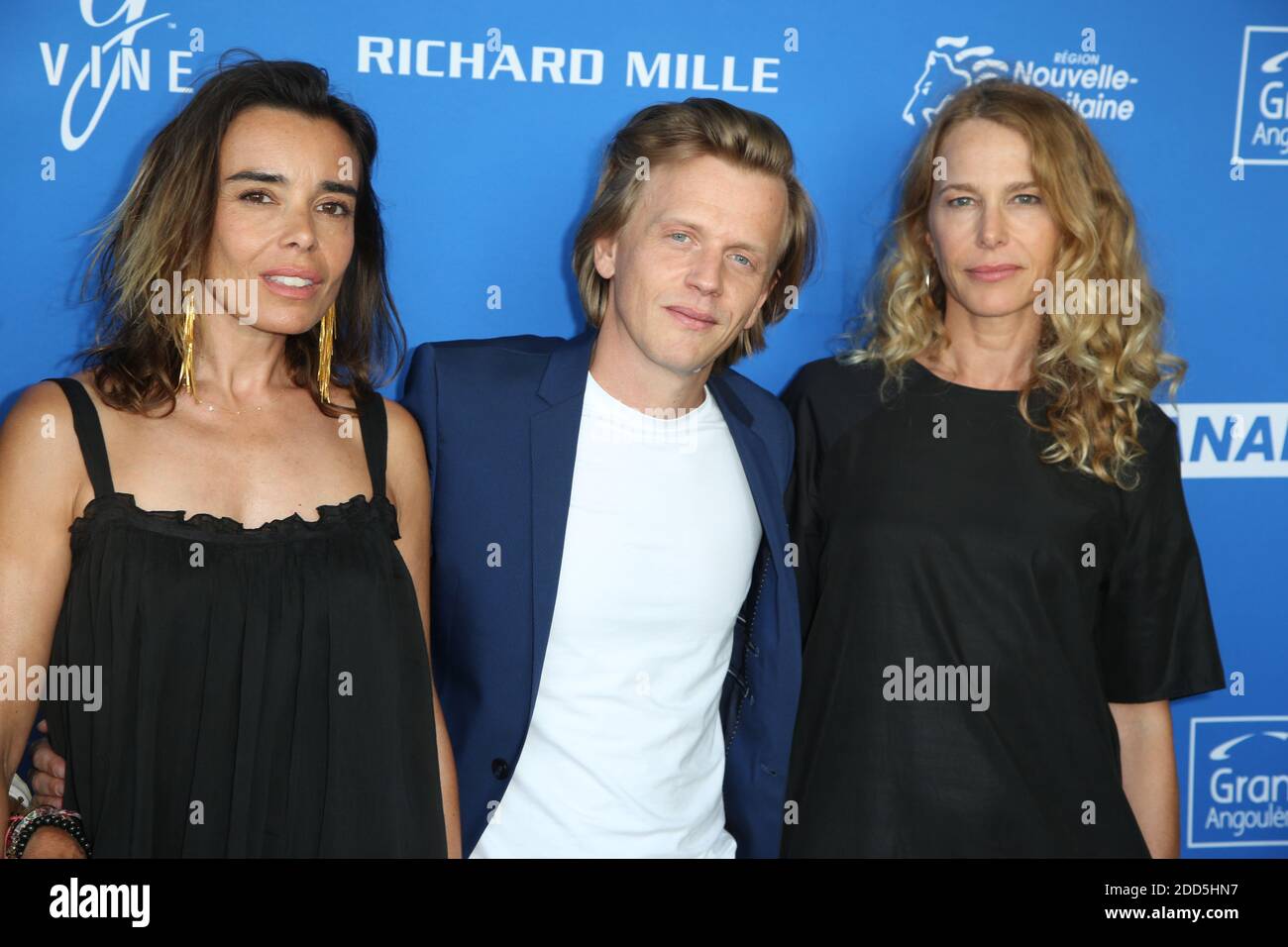 Elodie Bouchez, Alex Lutz and Pascale arbillot seen at the Guy Photocall as  part of the
