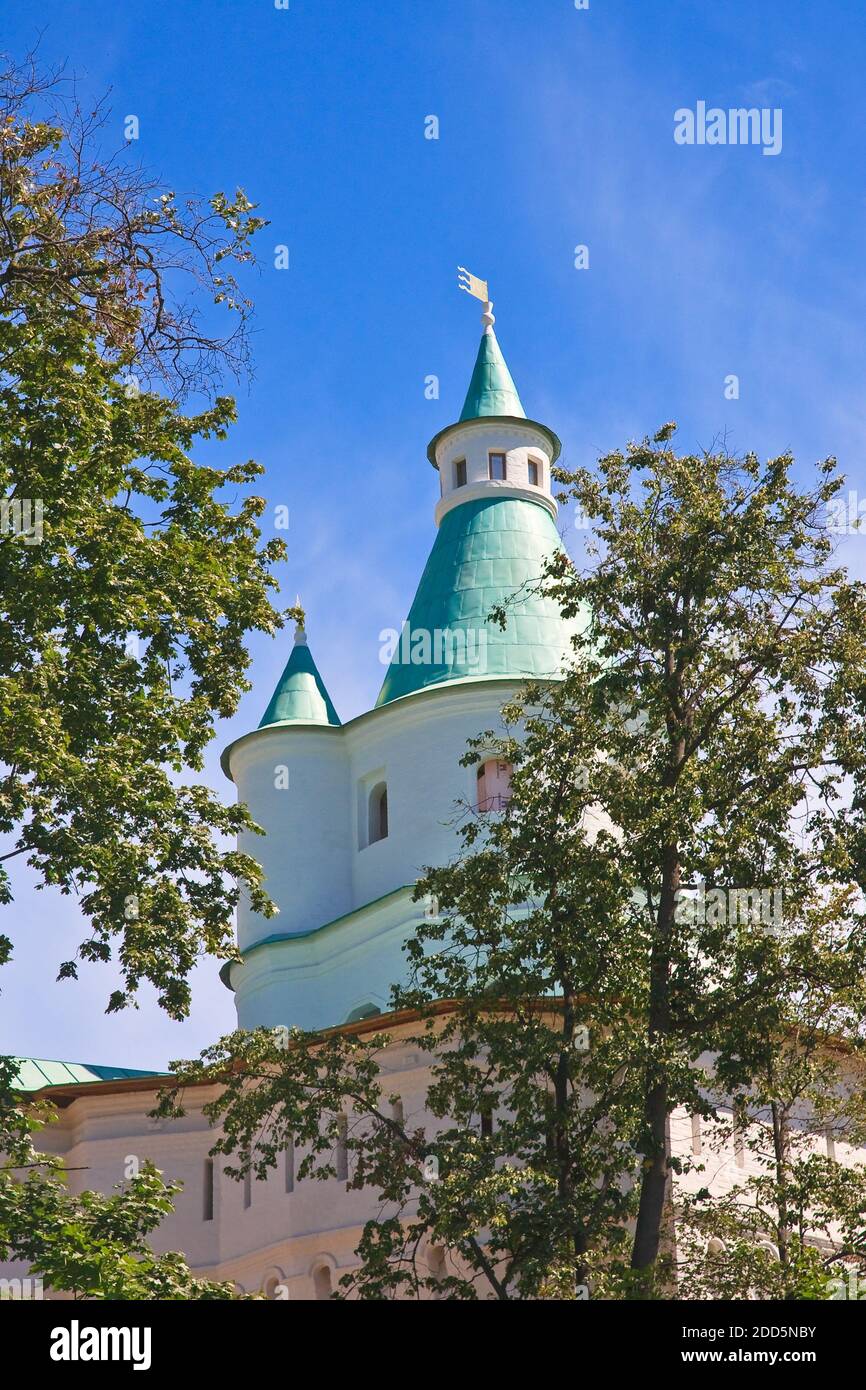 Zion Tower. New Jerusalem Monastery (The Resurrection New Jerusalem). Istra. Moscow region Stock