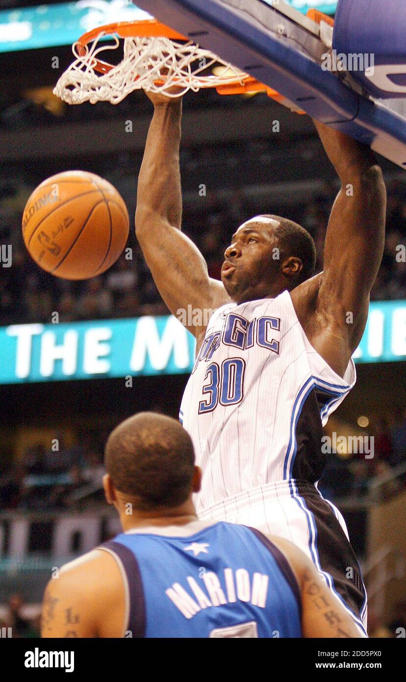 Brandon Bass of the Orlando Magic NBA basketball team at media day in