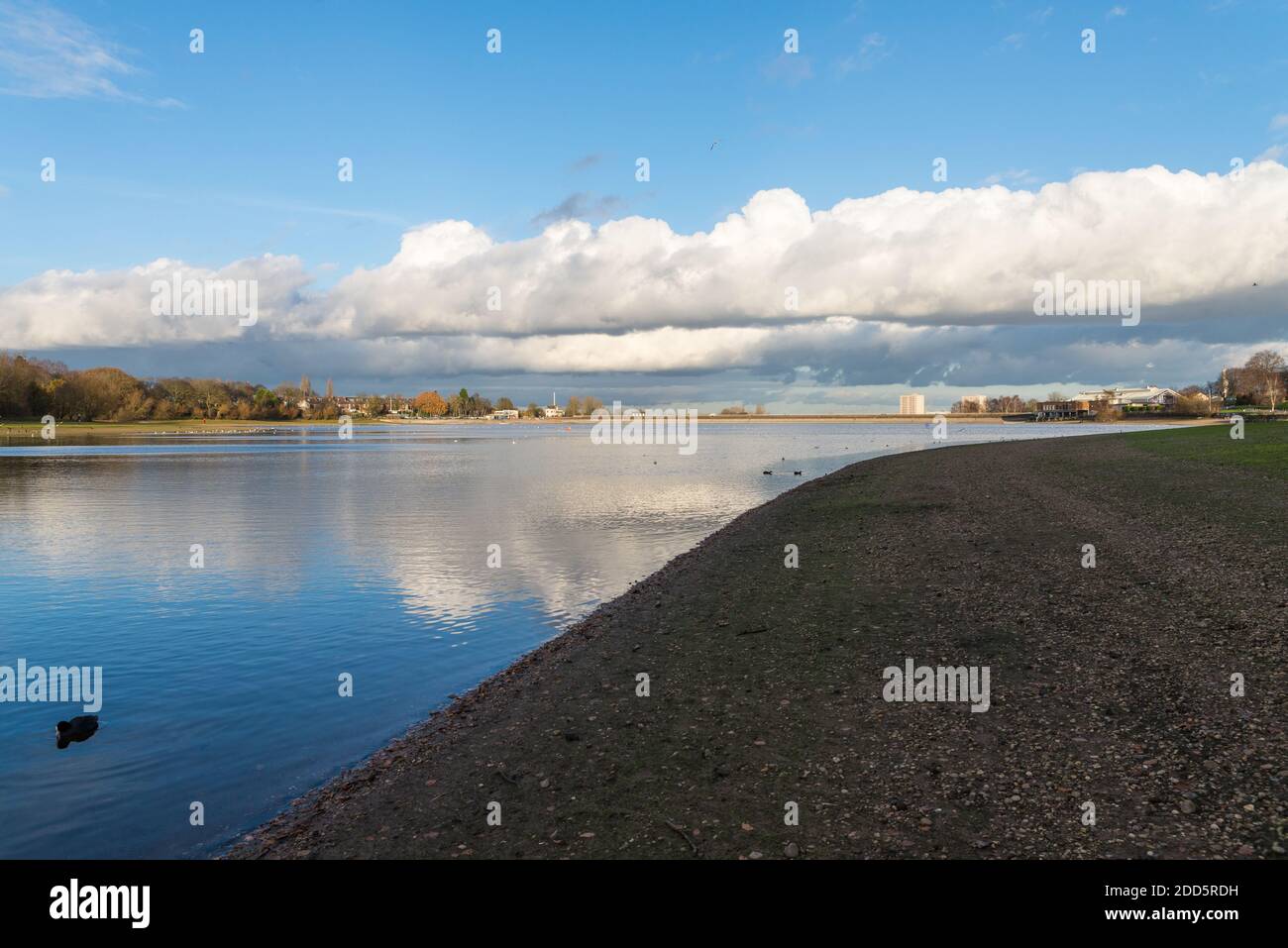 Edgbaston reservoir which is a feeder reservoir for the canal network in Birmingham, UK Stock Photo