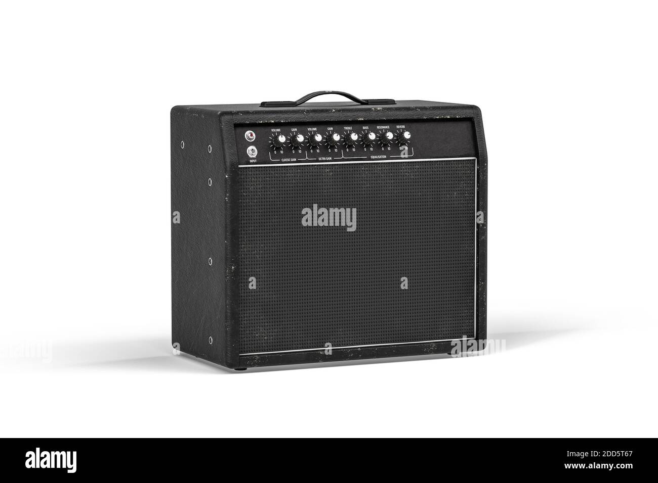 Black guitar amplifier isolated on white background - 3d render Stock ... Black guitar amplifier isolated on white background - 3d render Stock ...