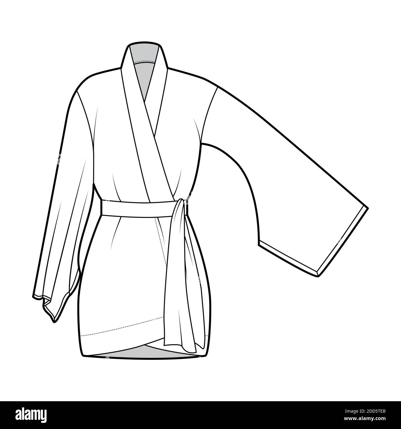 Update 154+ kimono sleeve sketch best