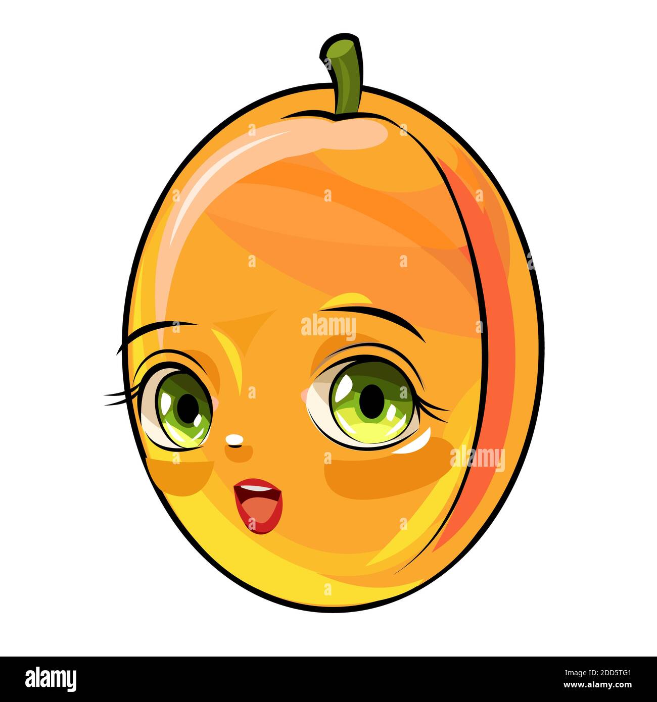 Cartoon peach hi-res stock photography and images - Alamy