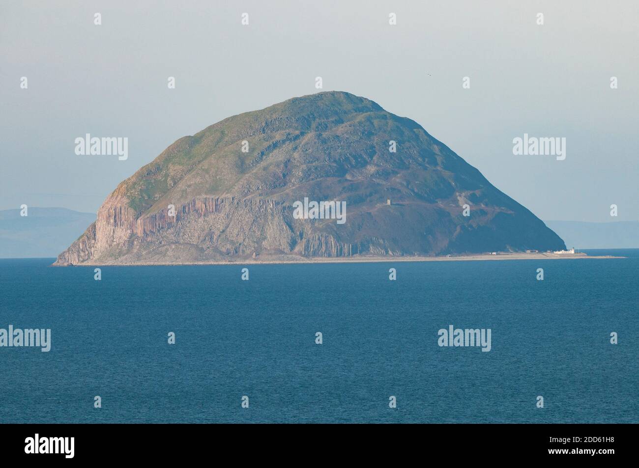 Ailsa Craig in the Firth of Clyde Stock Photo