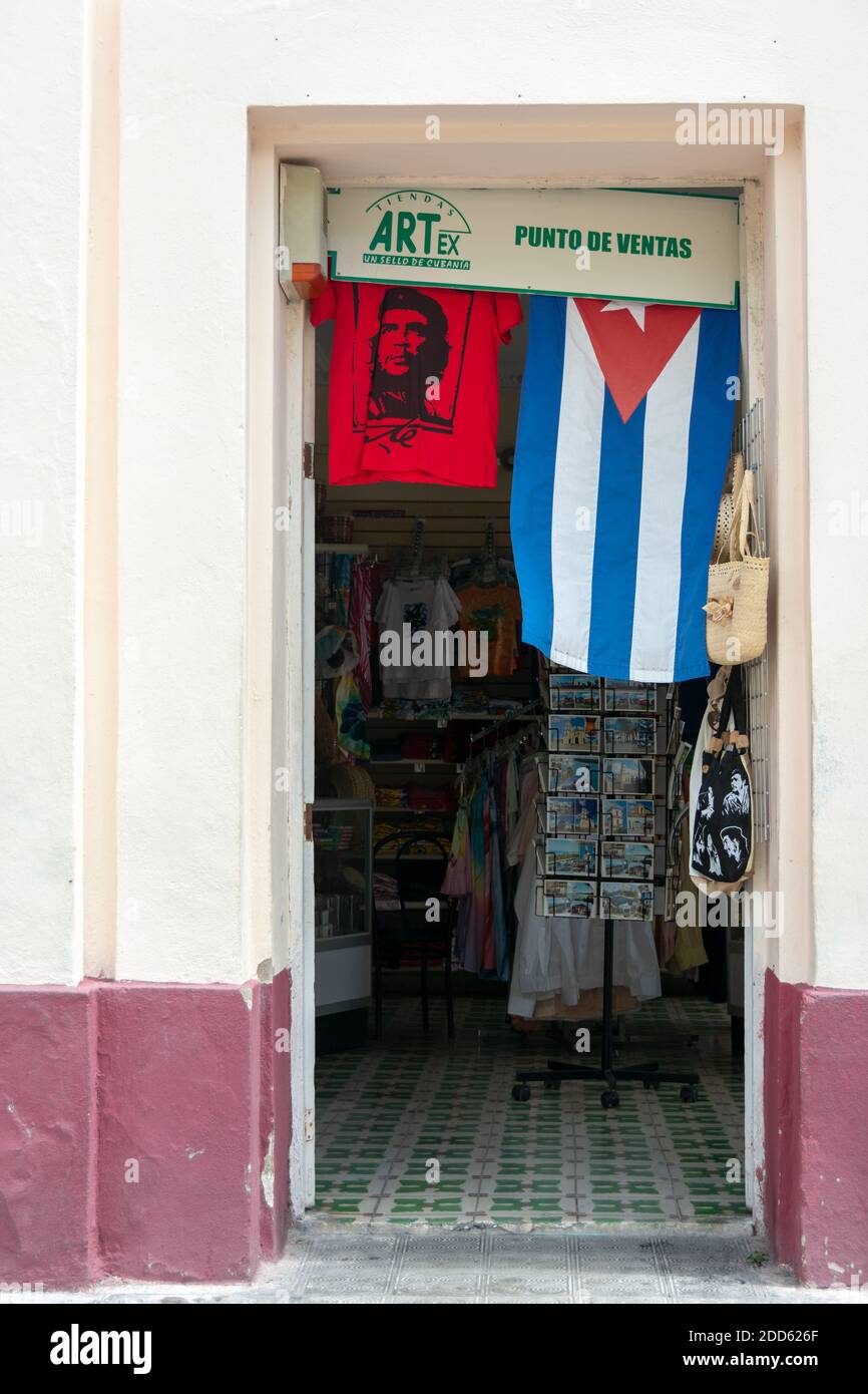 Artex store in the Charity Theater, Santa Clara, Cuba Stock Photo