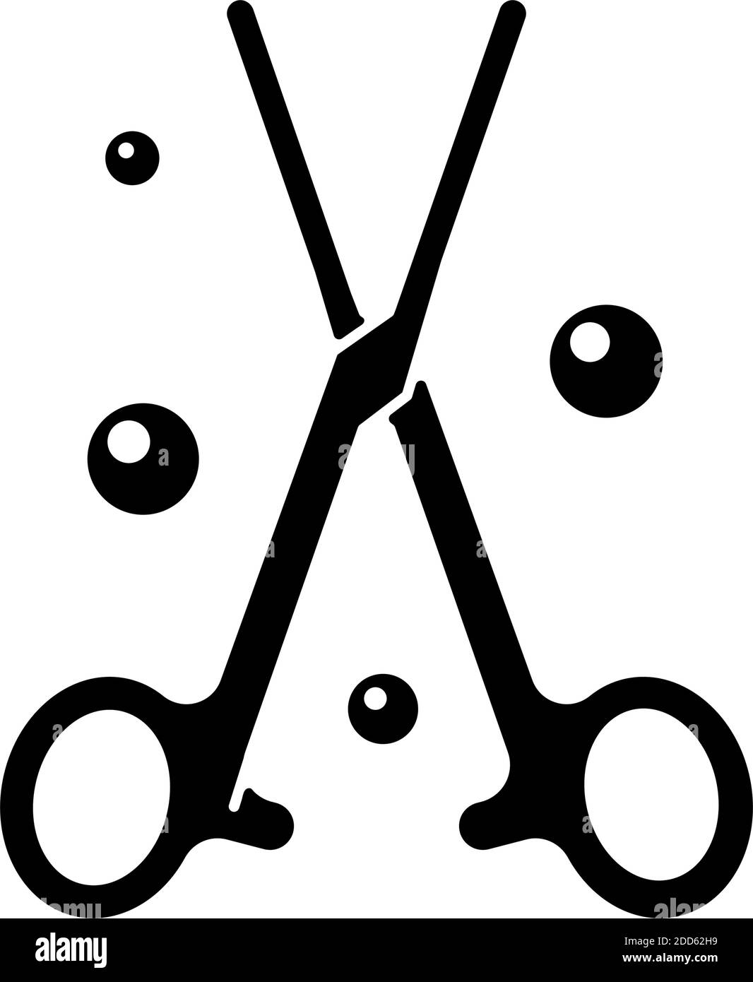 Forceps black glyph icon Stock Vector Image & Art - Alamy
