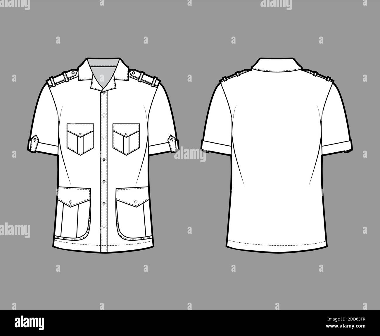 Shirt safari technical fashion 