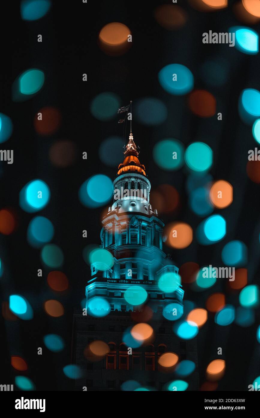 Cleveland Public square christmas lights 2020 Stock Photo Alamy