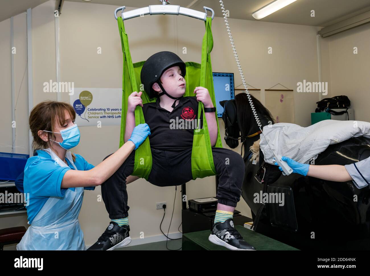 East Lothian, Scotland, UK, NHS Lothian & Muirfield Riding Therapy