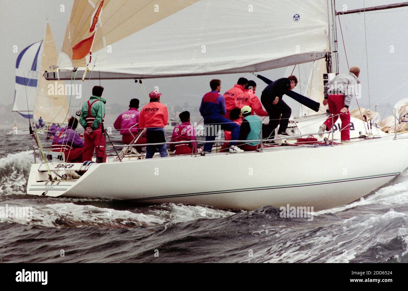 Spica Racing AJAXNETPHOTO. 5TH AUGUST, 1991. SOLENT, ENGLAND. - ADMIRAL'S CUP 1991 ...