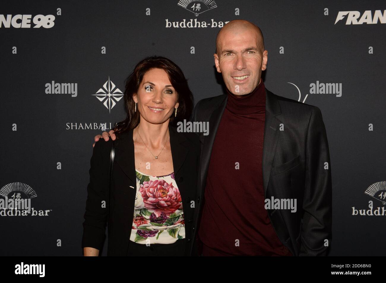 Zinedine Zidane et sa femme Veronique attending France 98 Party held at Buddha Bar in Paris, France on June 11, 2018. Photo by Jerome Domine/ABACAPRESS.COM Stock Photo