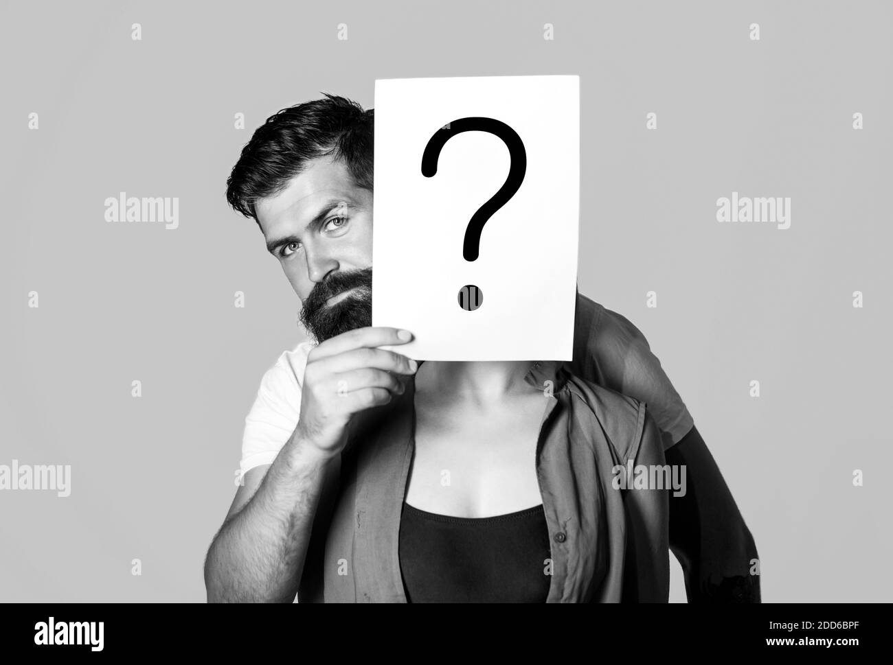 Man a question, anonymous, incognita. Man holding question Mark ...