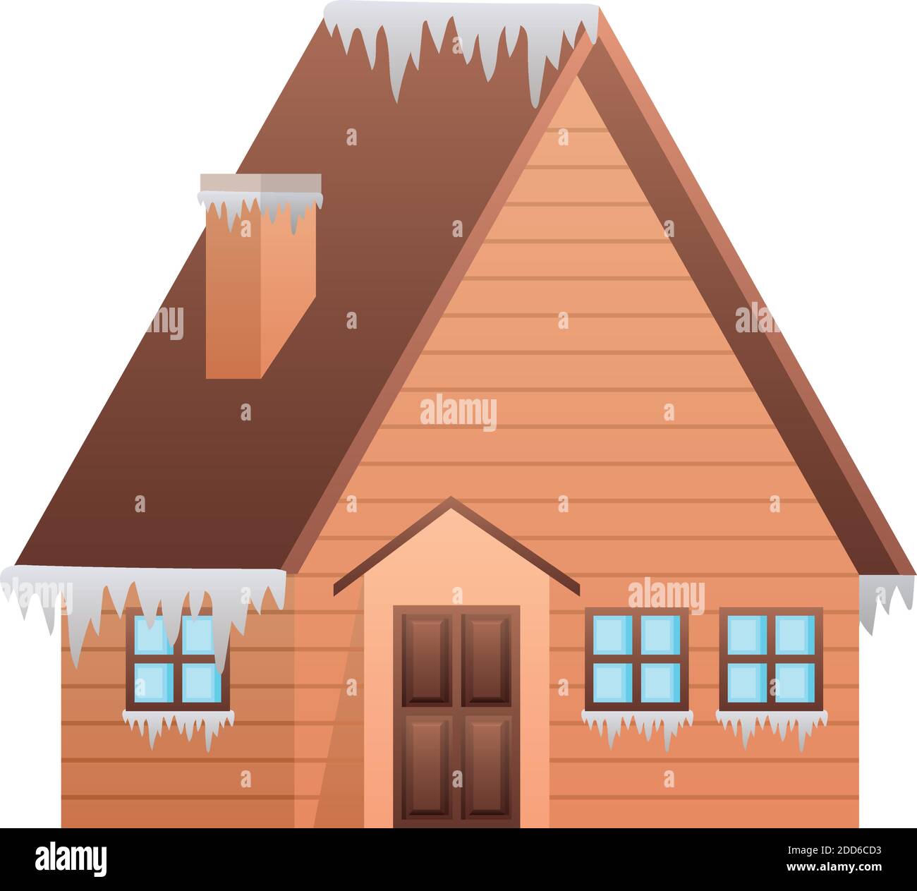 merry christmas house vector design Stock Vector Image & Art - Alamy