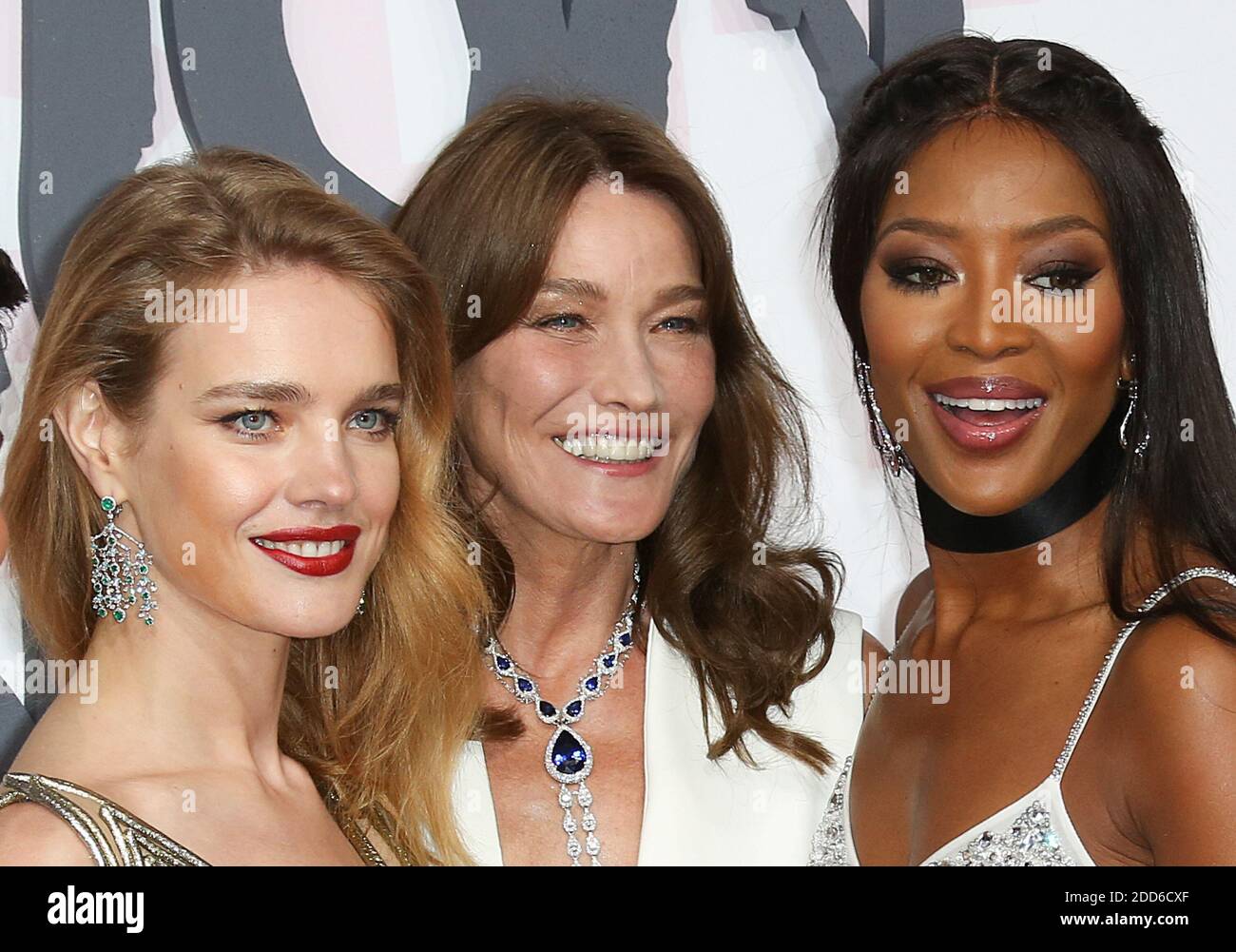 Natalia Vodianova, Carla Bruni-Sarkozy, Naomi Campbell attend Fashion for Relief Cannes 2018 at Aeroport Cannes Mandelieu during the 71st annual Cannes Film Festival on May 13, 2018 in Cannes, France. Photo by Nasser Berzane/ABACAPRESS.COM Stock Photo