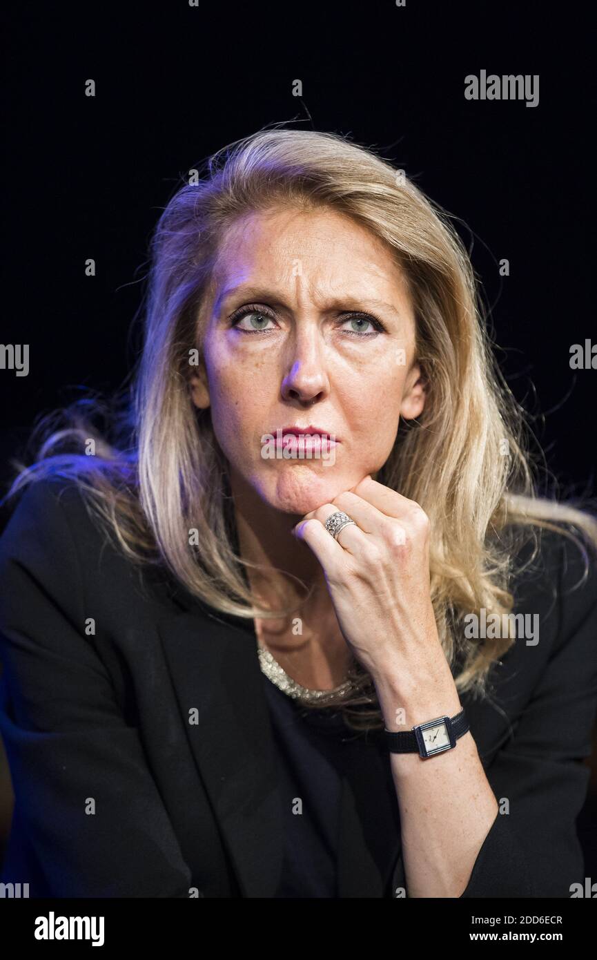 Radio France CEO Sibyle Veil attends a press conference to present the  2018/2019 program of Radio France at the Maison de la Radio, in Paris, on  August 29, 2018. Photo by ELIOT