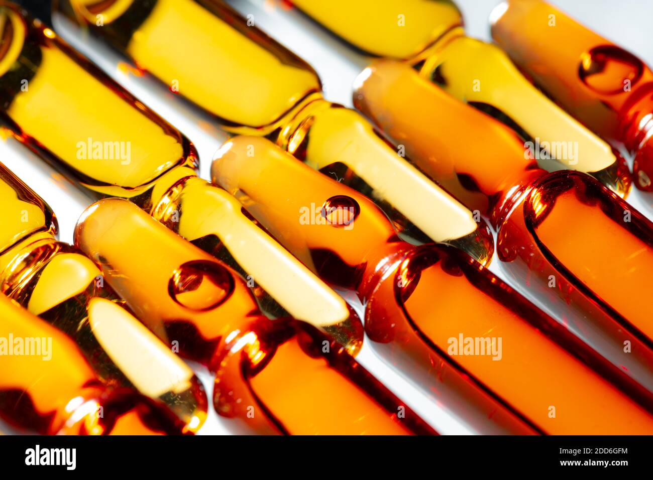 Medical background of ampule vials for injections Stock Photo Alamy