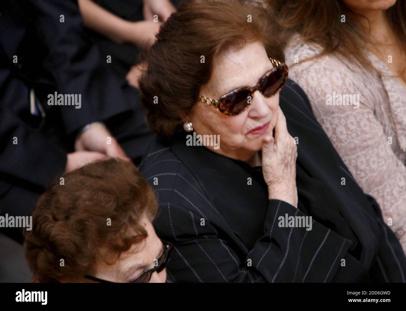 NO FILM, NO VIDEO, NO TV, NO DOCUMENTARY - The widow of Augusto Pinochet, Lucia Hiriart de Pinochet, attend a wake for the former Chilean leader in Santiago, Chile, on December 11, 2006. Photo by Carlos Vera Mancilla/MCT/ABACAPRESS.COM Stock Photo