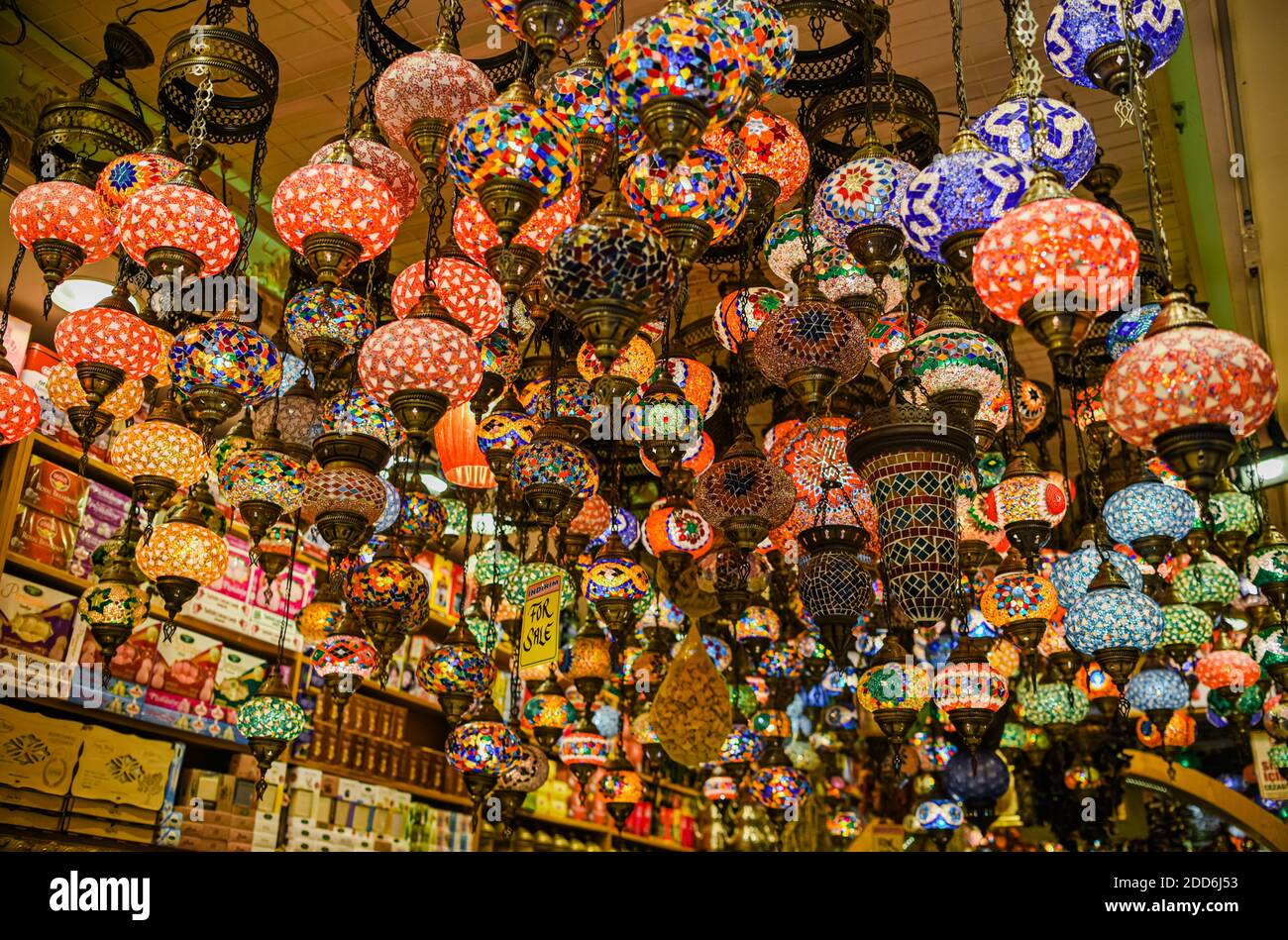 Turkish mosaic chandelier hi-res stock photography and images - Alamy