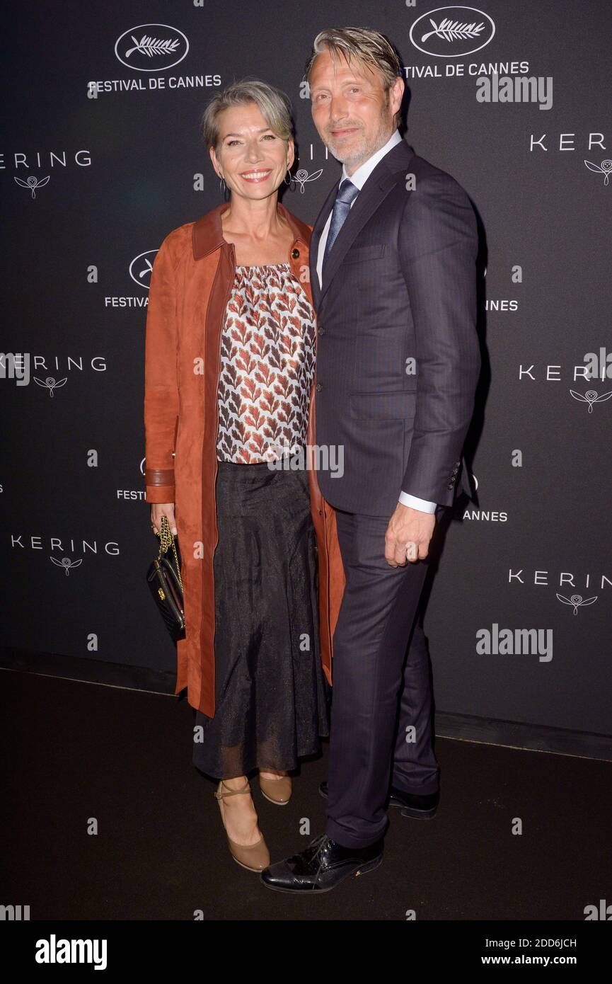 Mads Mikkelsen And Wife Hanne Jacobsen Attending The Kering Women In Motion Dinner During The 71st