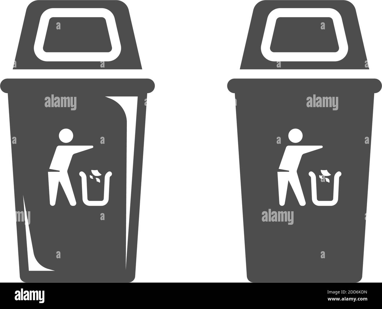 Trash bin icon design vector Stock Vector